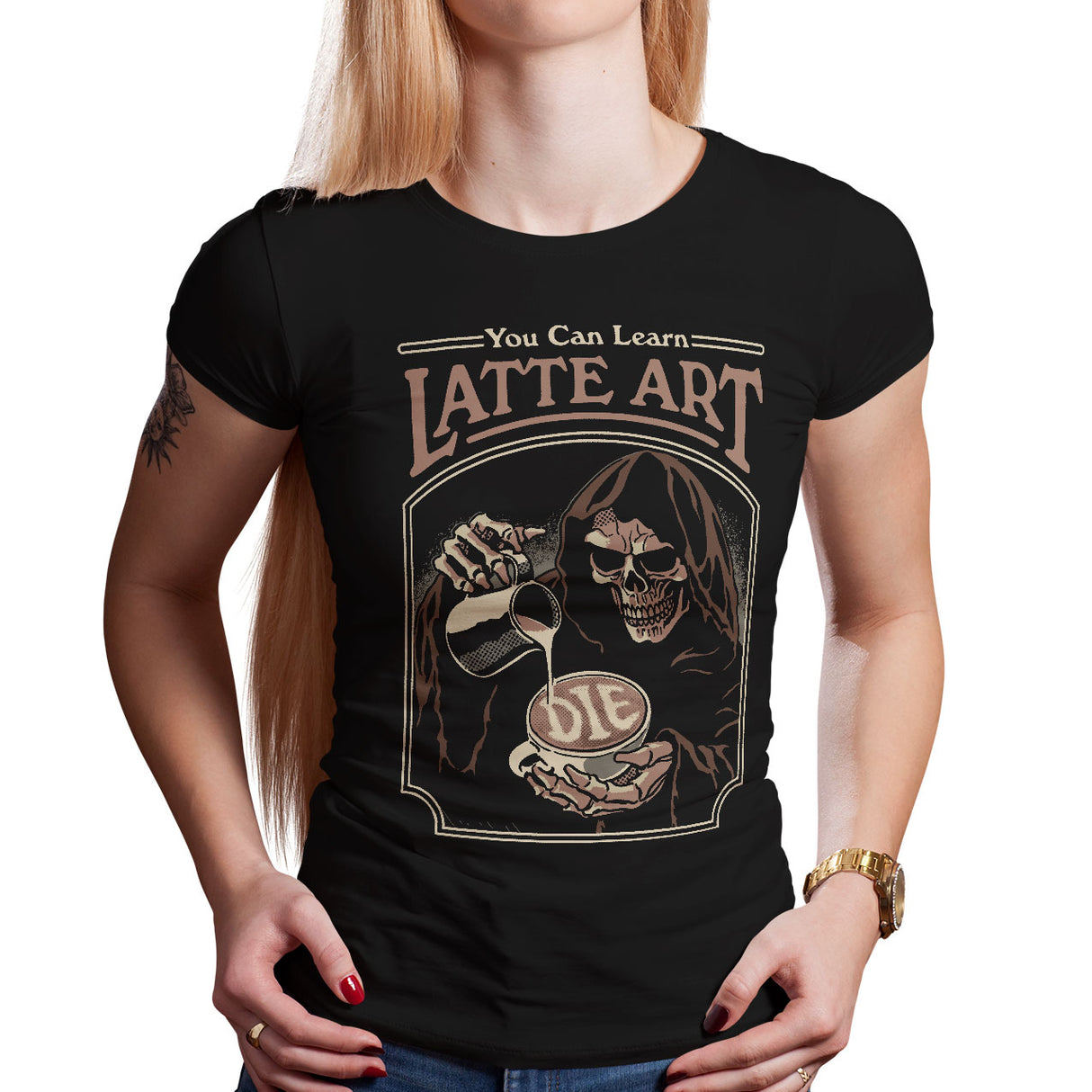 Steven Rhodes - Latte Art Girly Tee