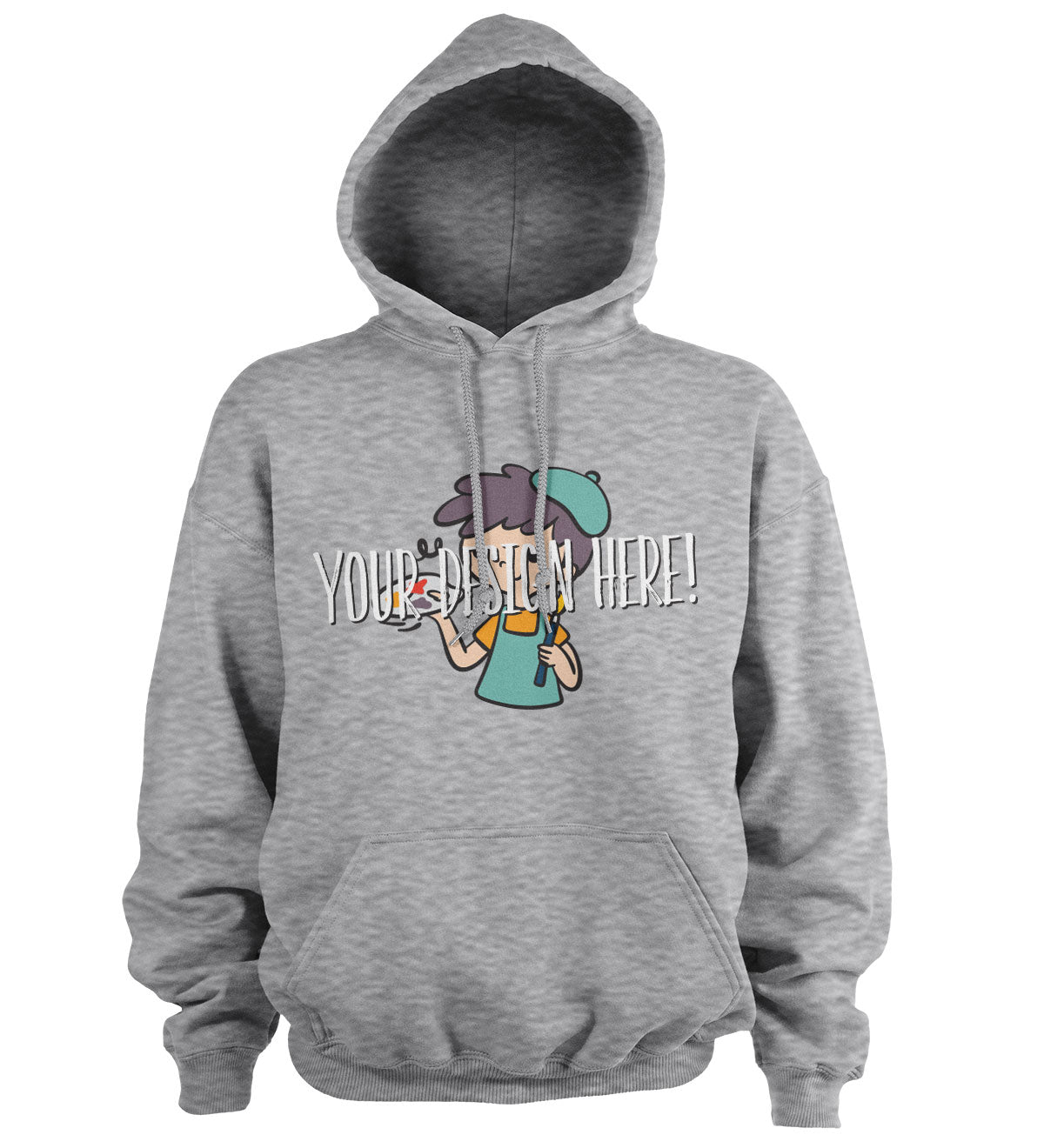 Design Your Own Hoodie - Heather Grey