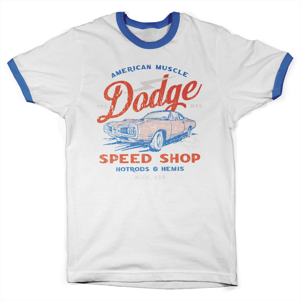 Dodge Hotrods & Hemis Ringer Tee