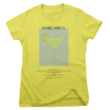 Margarita - Coctail Recipe Girly Tee
