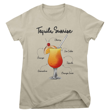 Tequila Sunrise - Ingredients Girly Tee