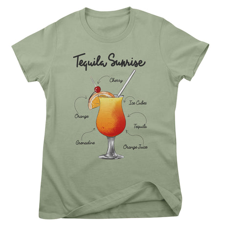 Tequila Sunrise - Ingredients Girly Tee