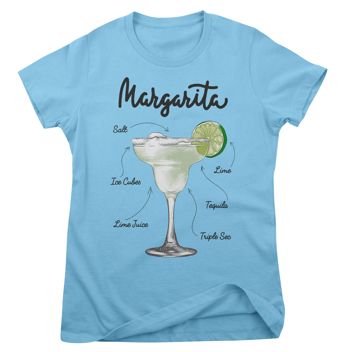 Margarita - Ingredients Girly Tee