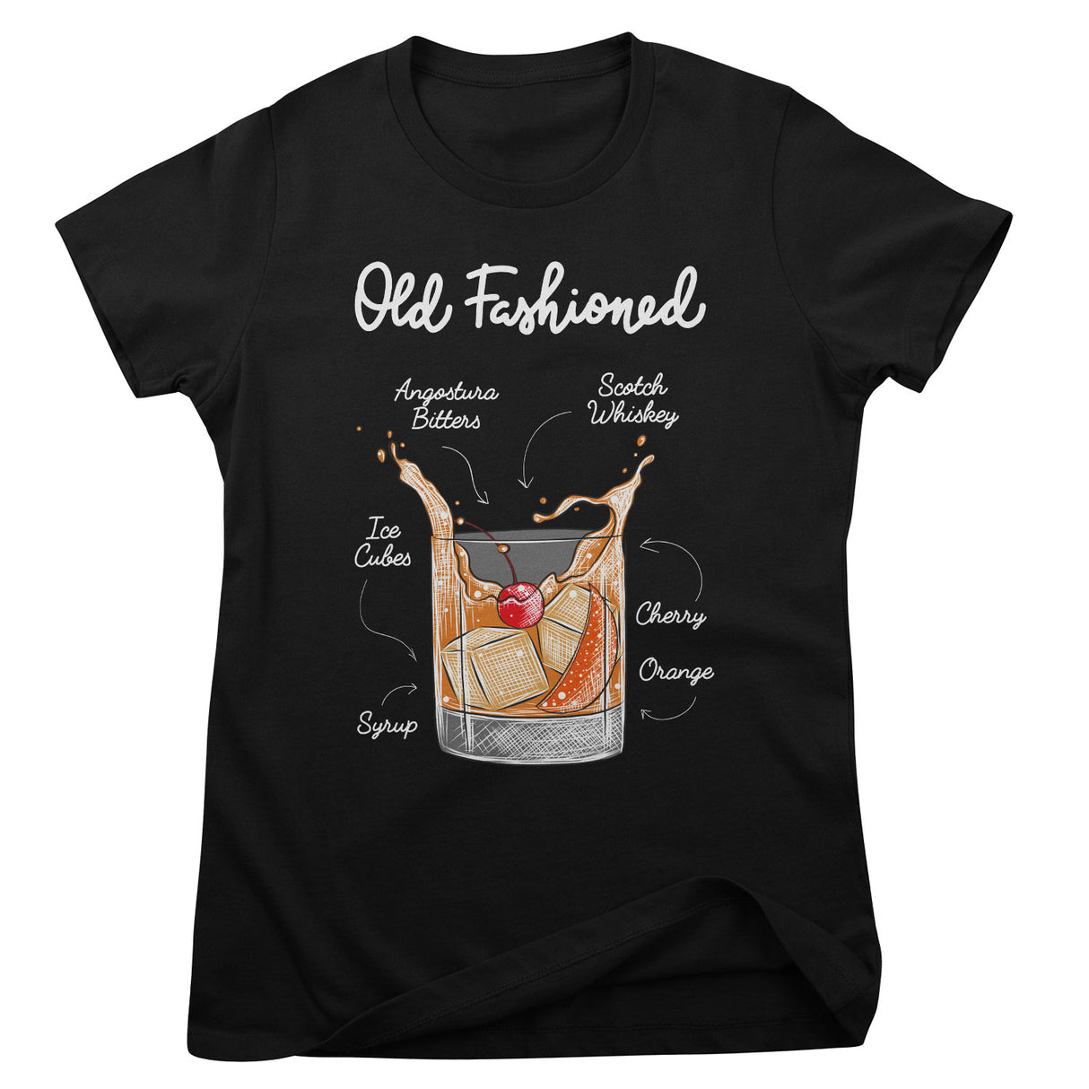 Old Fashioned - Ingredients Girly Tee