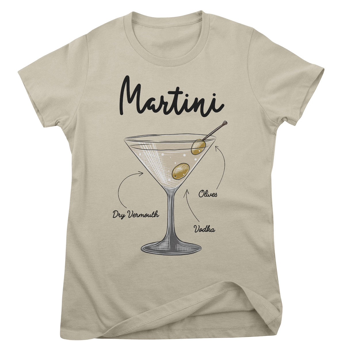 Martini - Ingredients Girly Tee