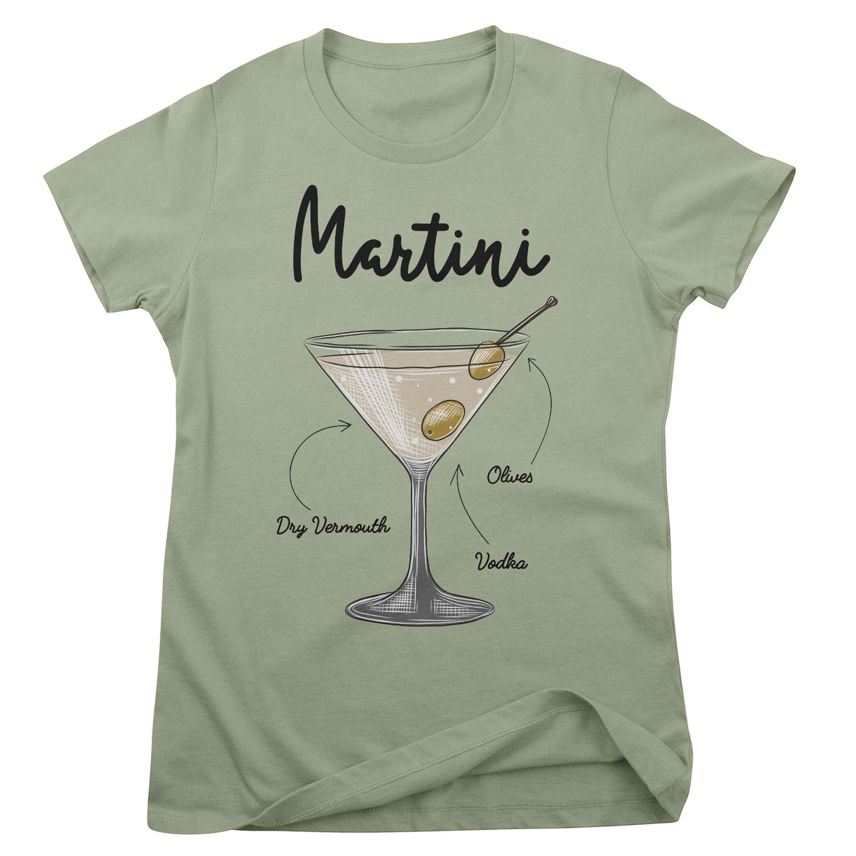 Martini - Ingredients Girly Tee