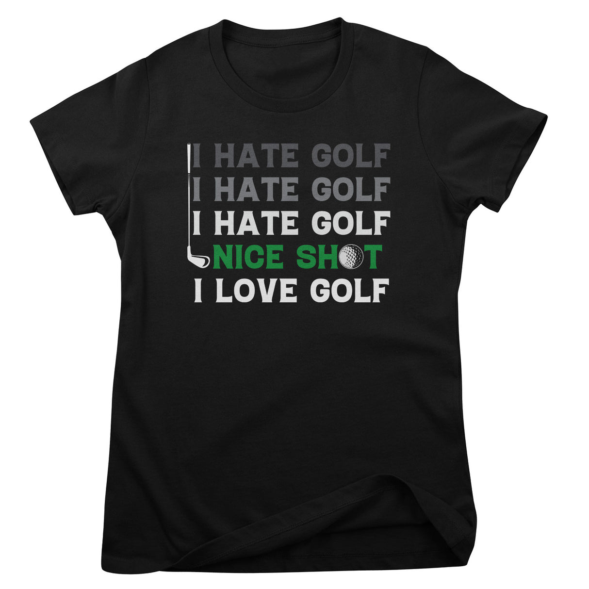 I Hate Golf Girly Top