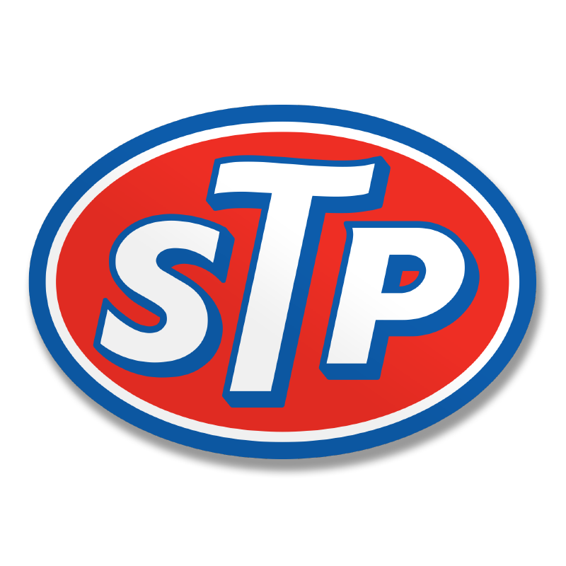 STP Oval Logo Sticker
