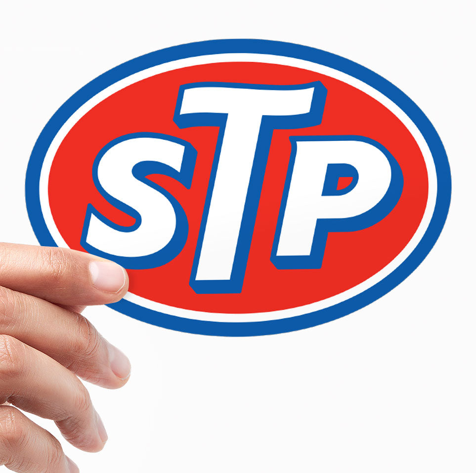 STP Oval Logo Sticker