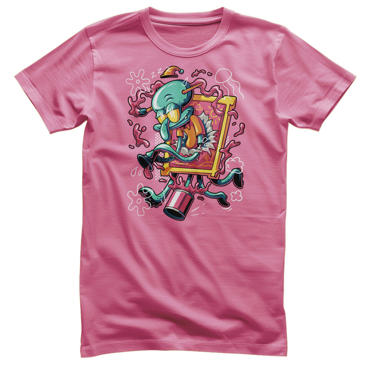 Squidward Art Crash T-Shirt