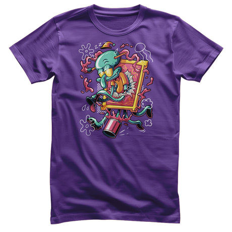 Squidward Art Crash T-Shirt