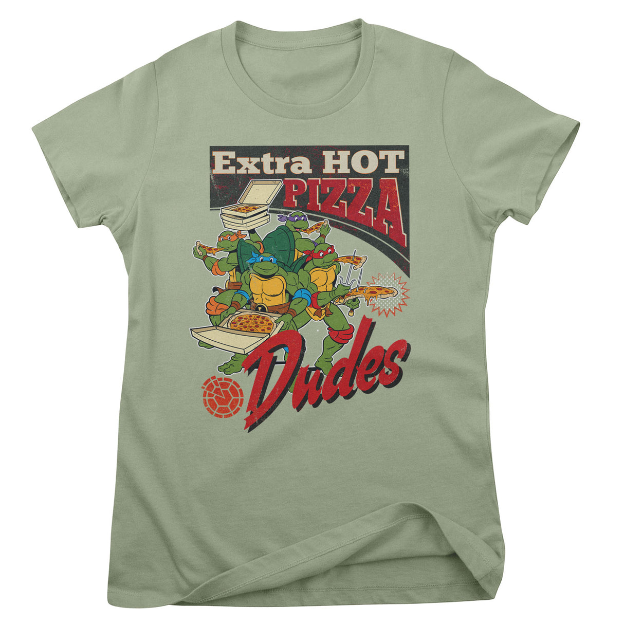 Extra Hot Pizza Dudes Girly Tee