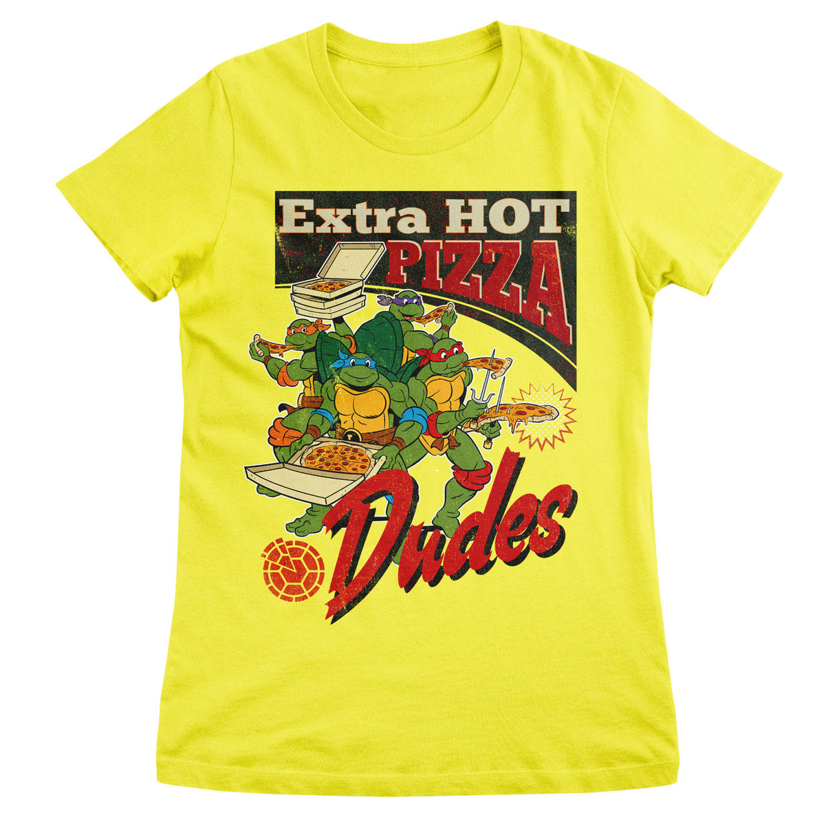 Extra Hot Pizza Dudes Girly Tee