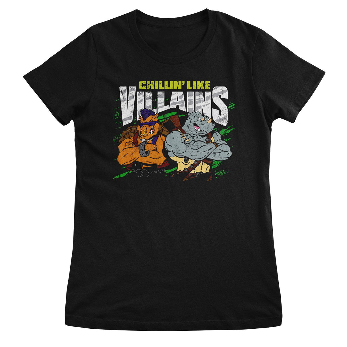 Rocksteady & Bebop - Chillin' Like Villains Girly Tee