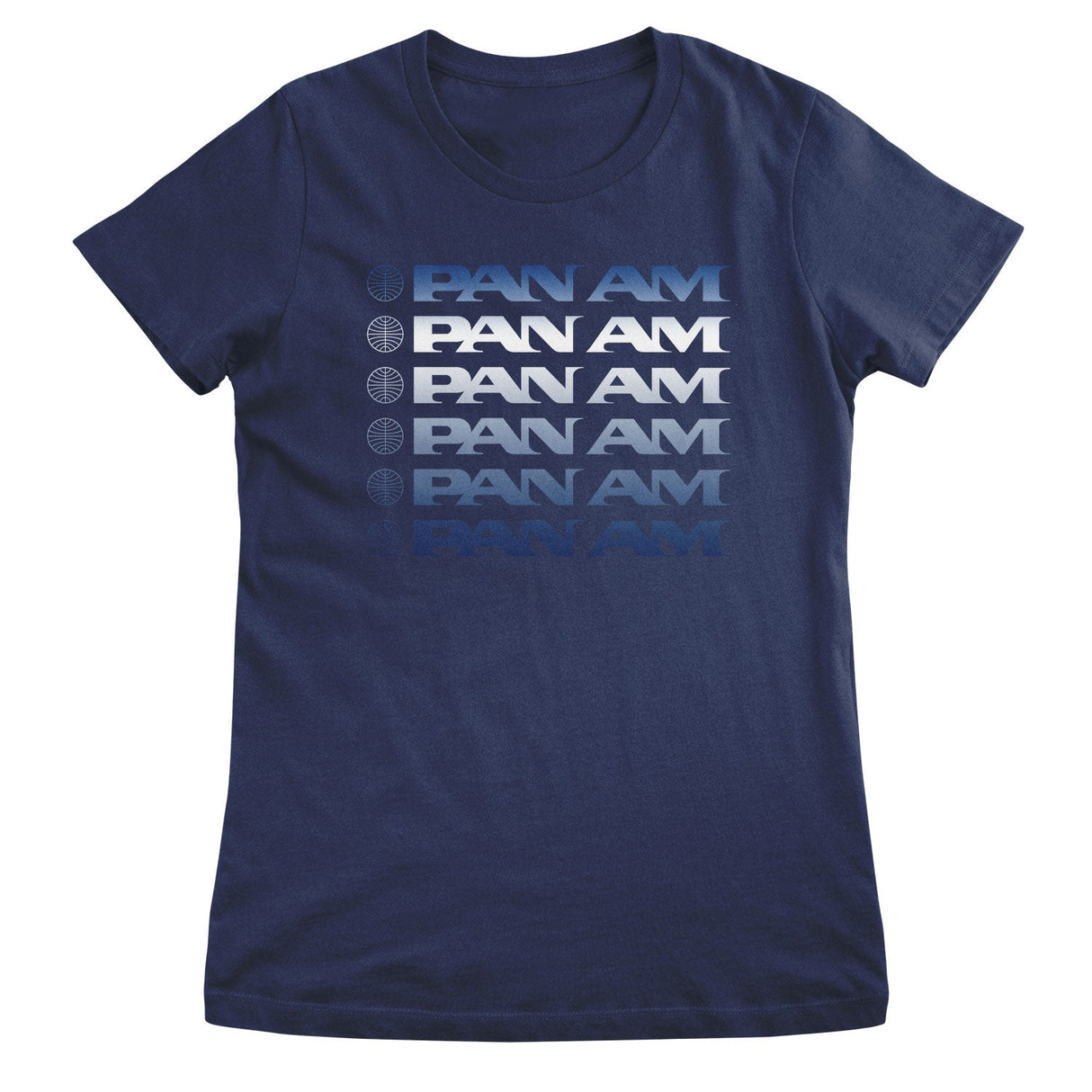 Pan-Am Stacked Logos Girly Tee