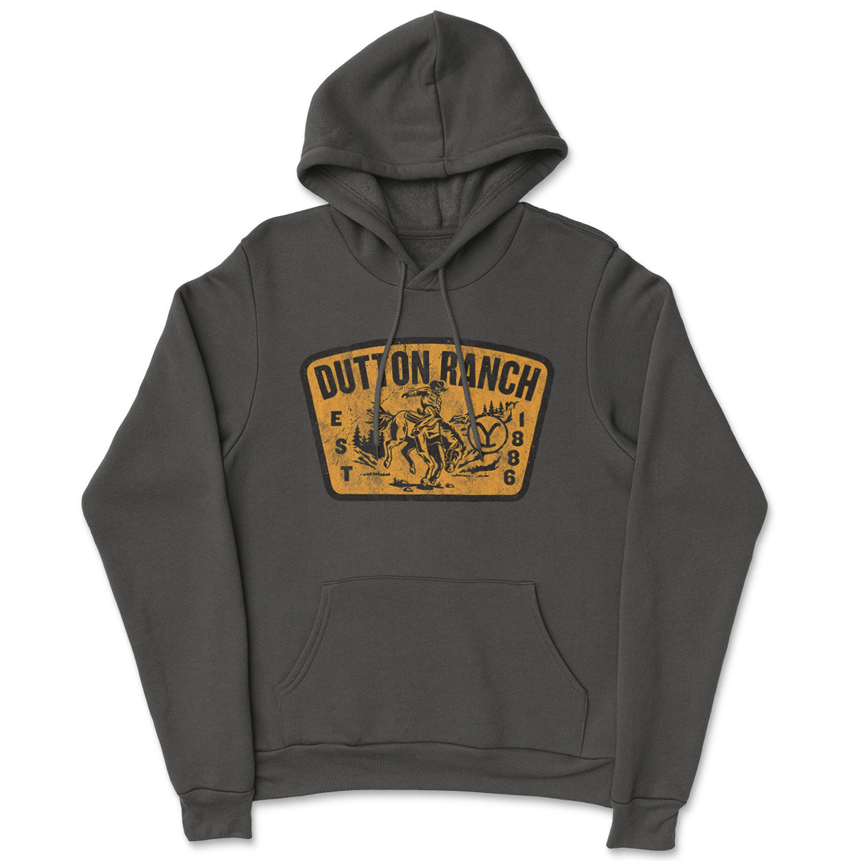 Yellowstone - Washed Dutton Ranch Patch Hoodie