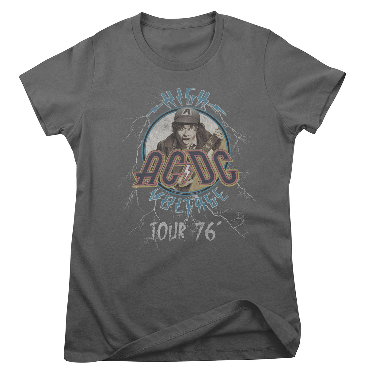 AC/DC High Voltage Tour 76' Girly Tee