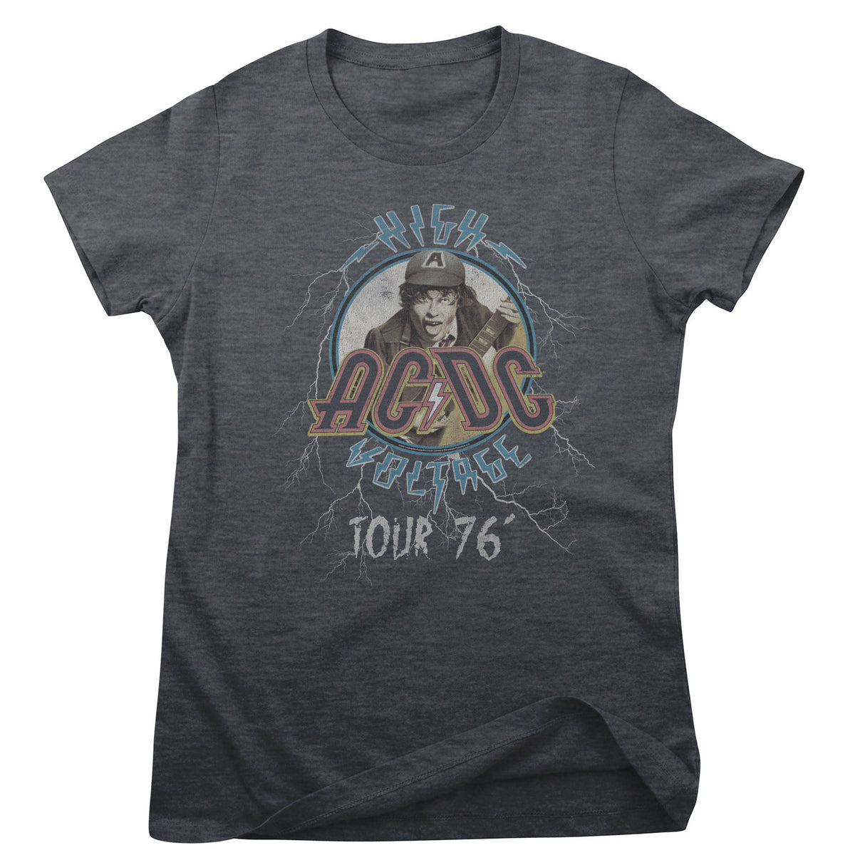 AC/DC High Voltage Tour 76' Girly Tee