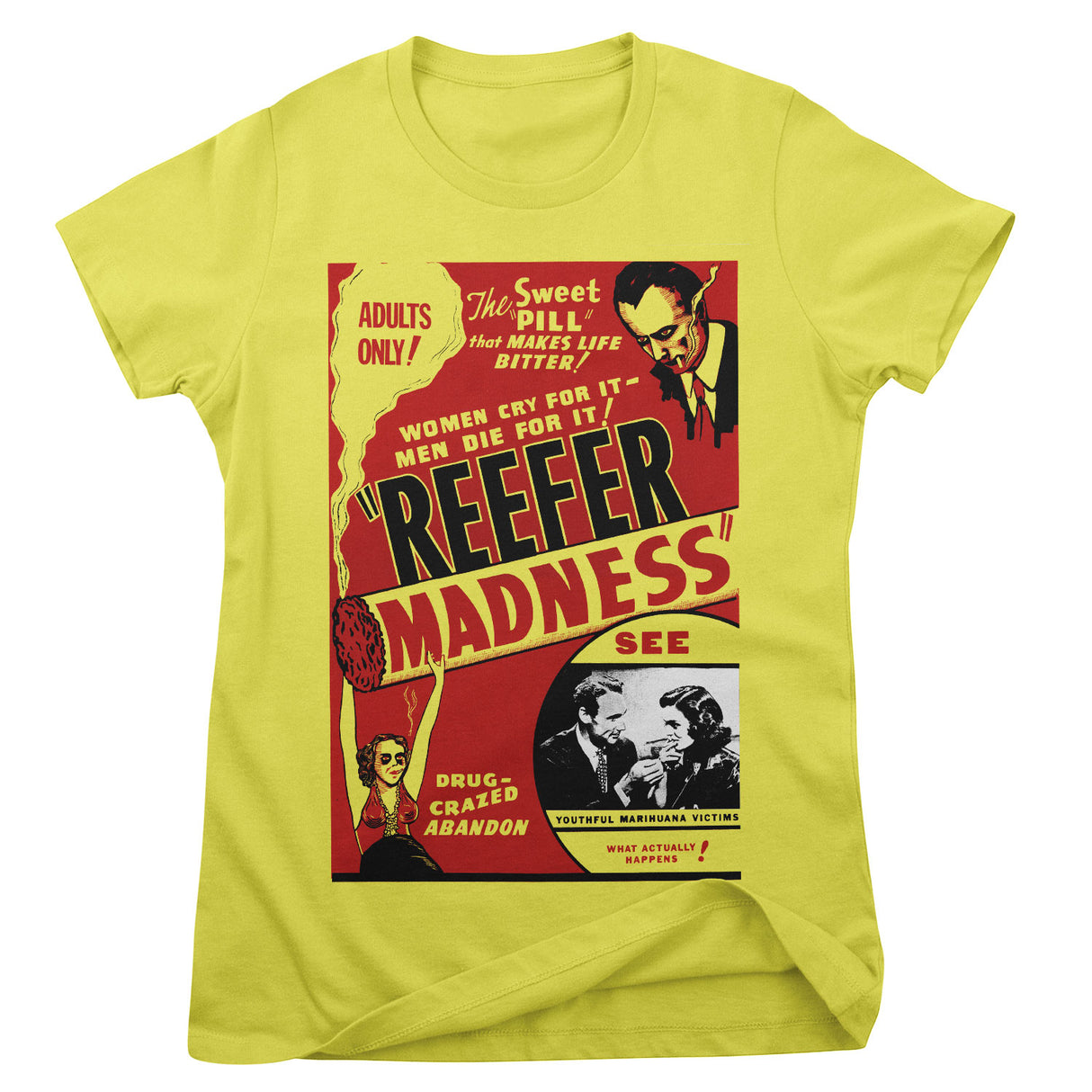 Reefer Madness Vintage Poster Girly Tee