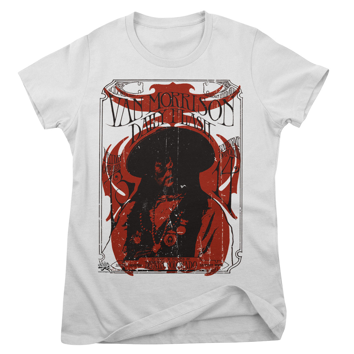 Van Morrison - Daily Flash Poster Girly Tee