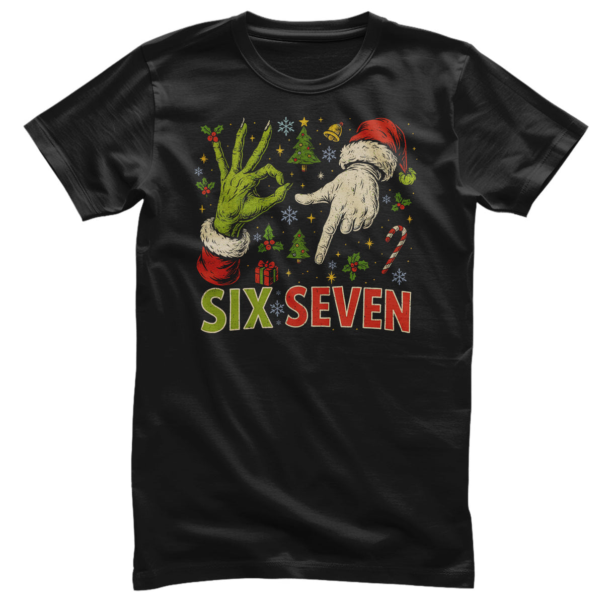 Christmas Six Seven Sign T-Shirt
