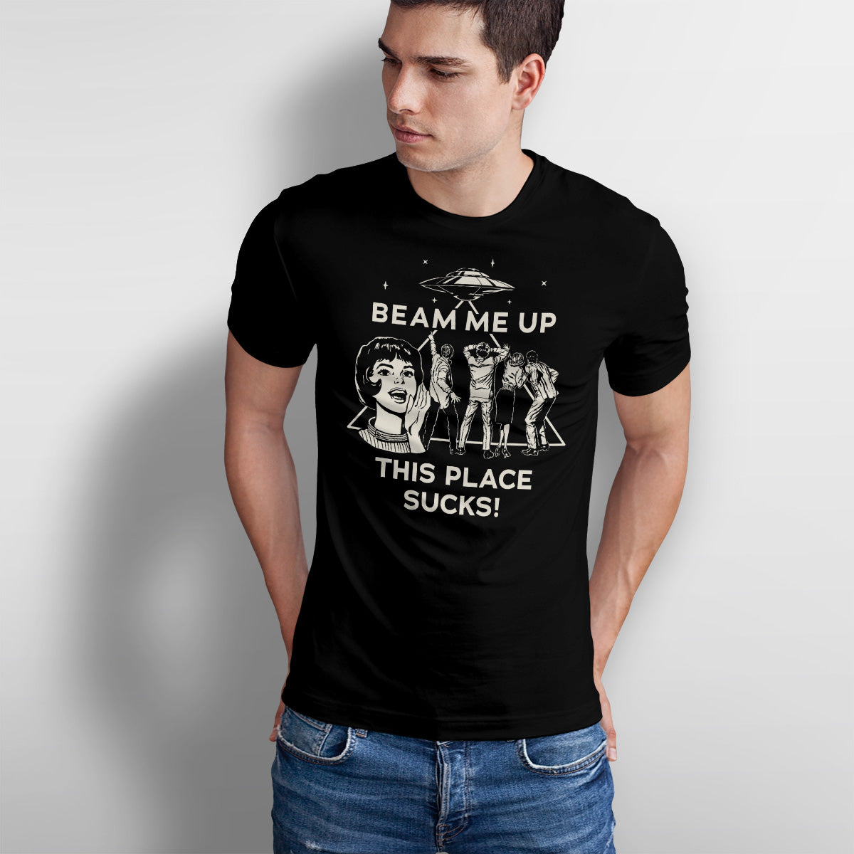 Beam Me Up - This Place Sucks T-Shirt