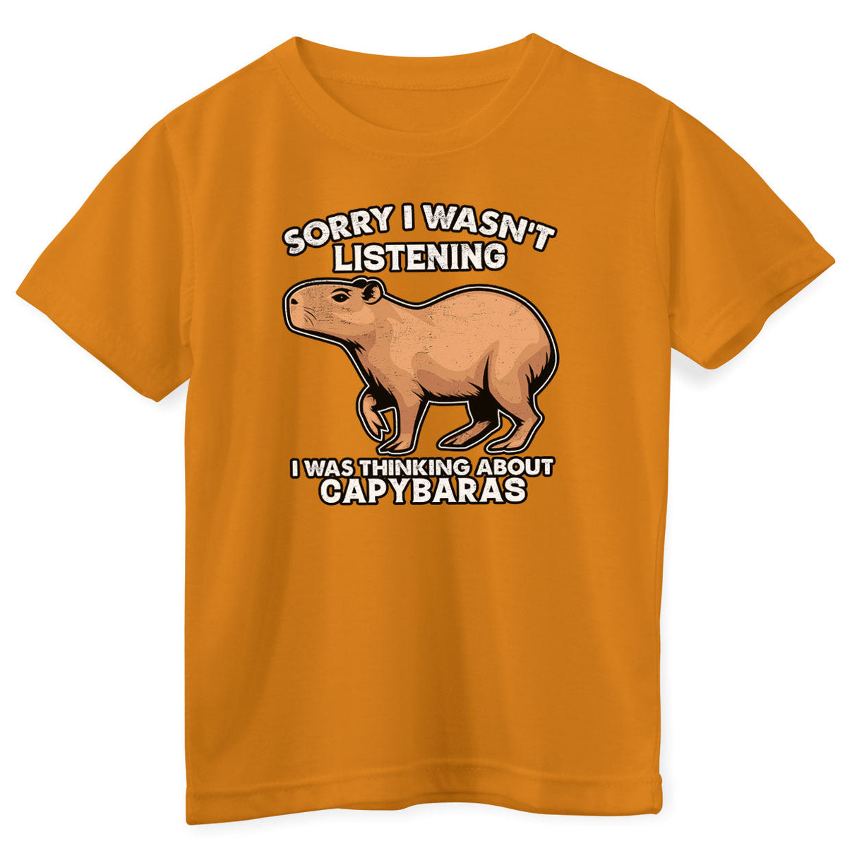 I Was Thinking About Capybaras Kids Tee