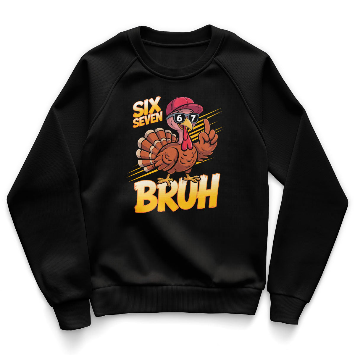 Six Seven Cool Rooster Bruh Kids Sweatshirt