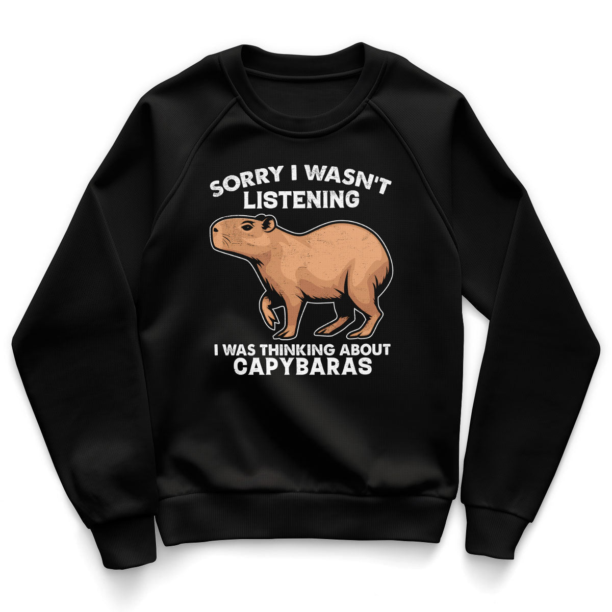 I Was Thinking About Capybaras Kids Sweatshirt