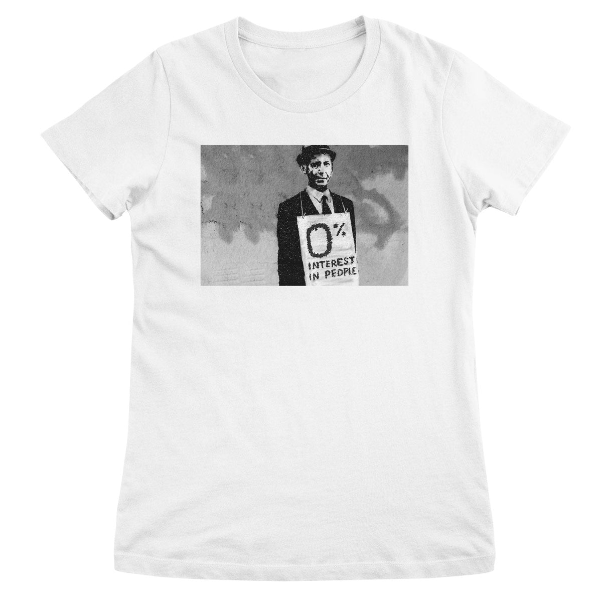 Banksy - 0% Interest In People Girly Top