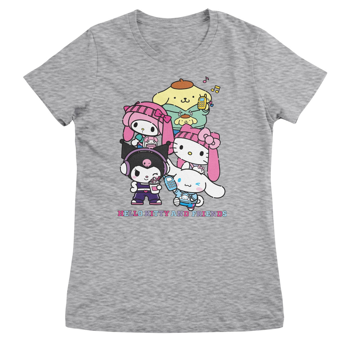 Hello Kitty and Friends Stacked Gang Girly Tee