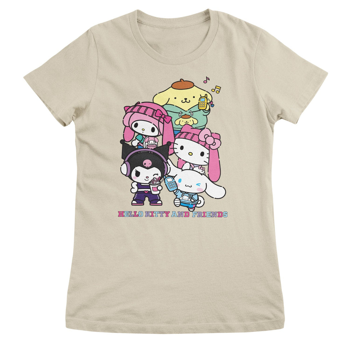 Hello Kitty and Friends Stacked Gang Girly Tee