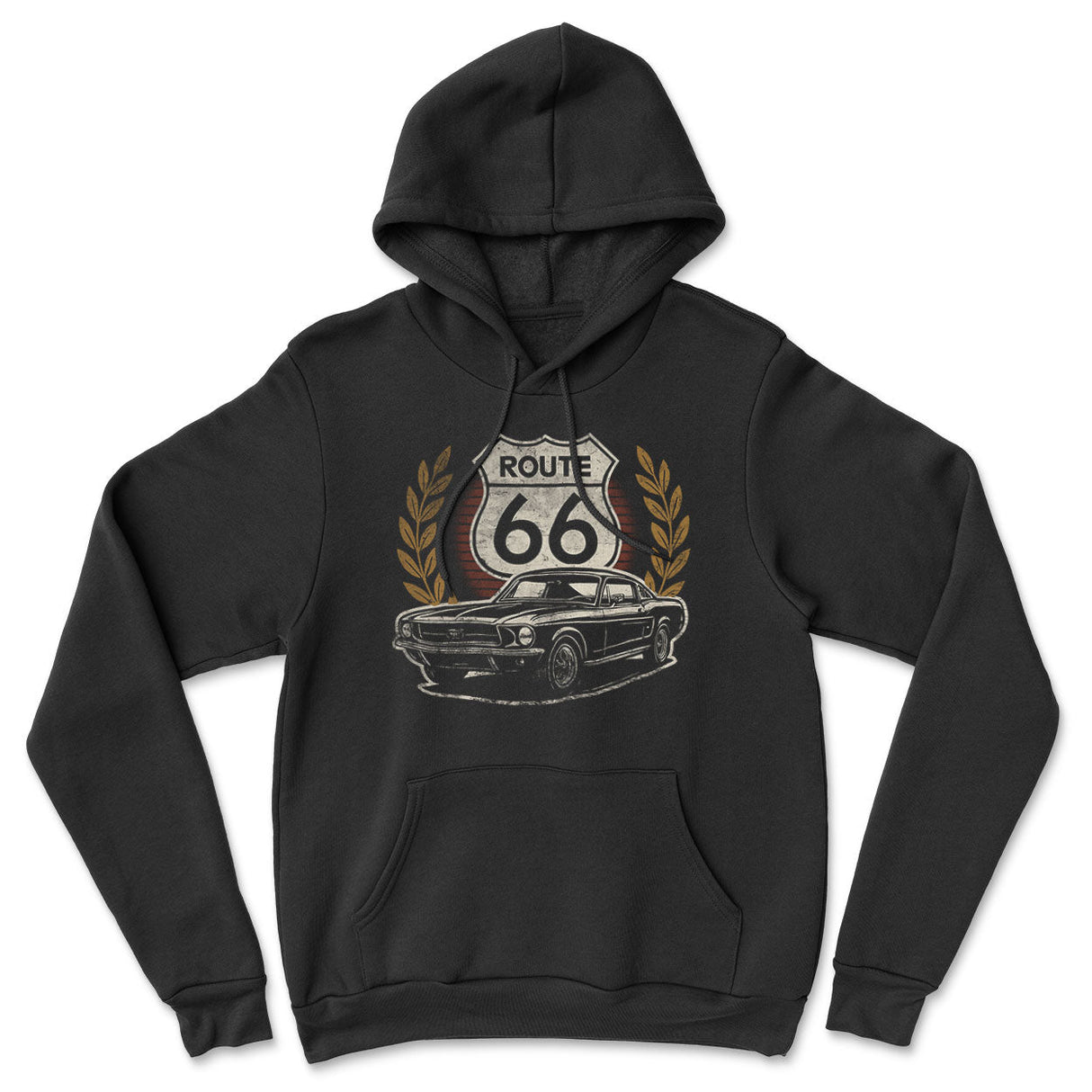 Route 66 Muscle Car Hoodie