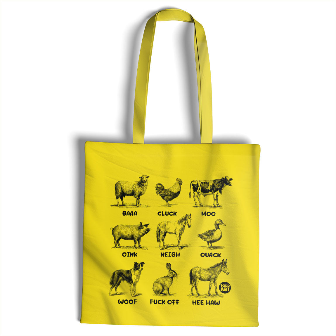 The Sounds Of Farm Animals - ToddArt Tote Bag