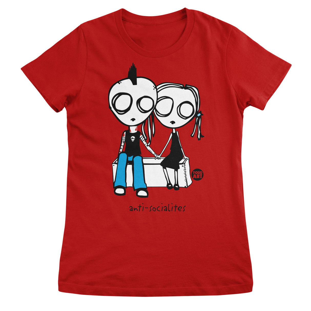 Anti-Socialites - ToddArt Girly Tee