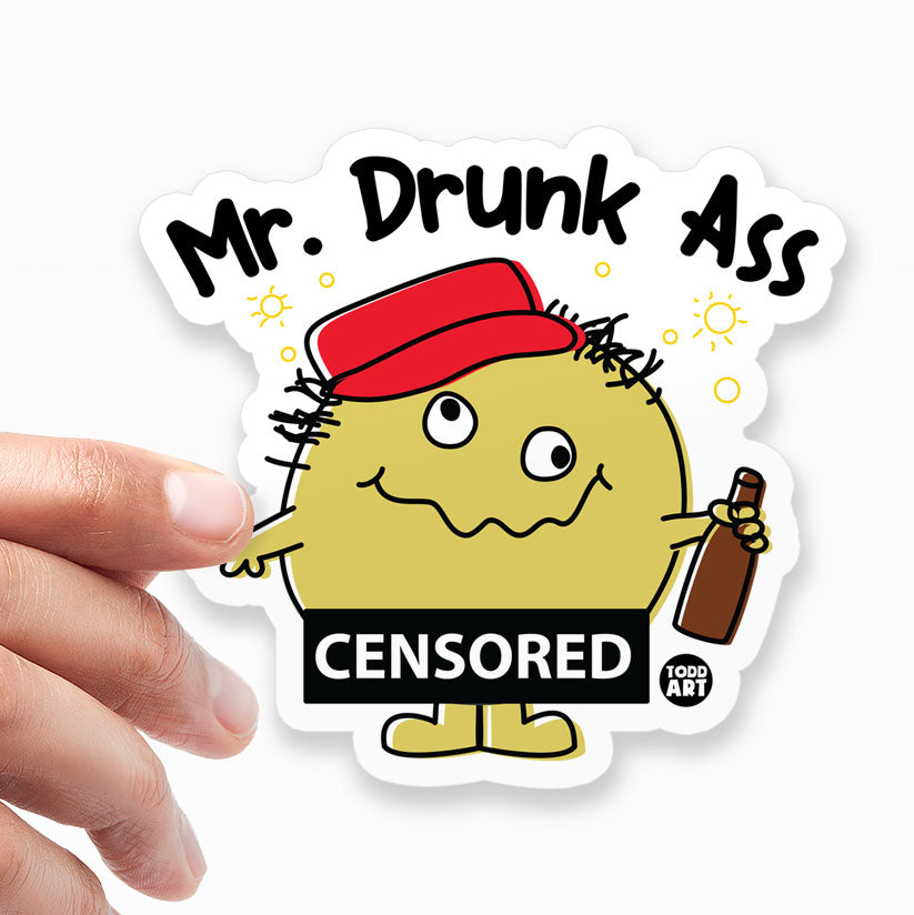 Mr Drunk Ass Sticker