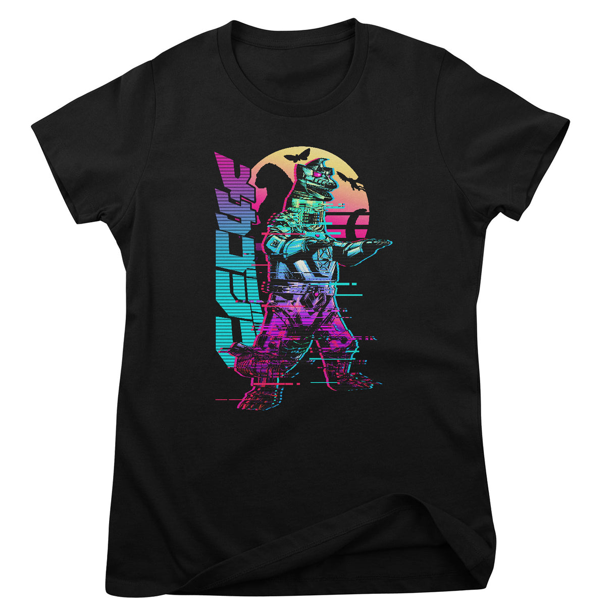 Godzilla Digital Distress Girly Tee