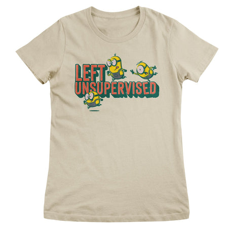 Minions Left Unsupervised Girly Tee