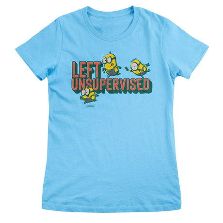 Minions Left Unsupervised Girly Tee