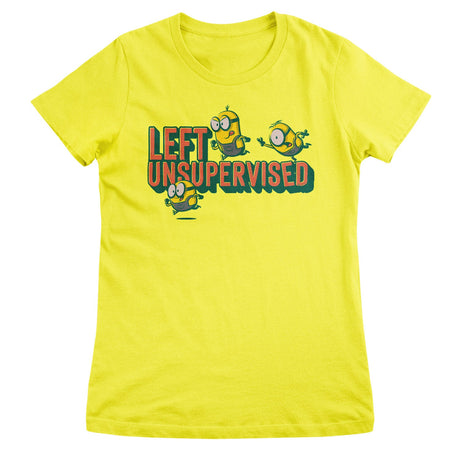 Minions Left Unsupervised Girly Tee