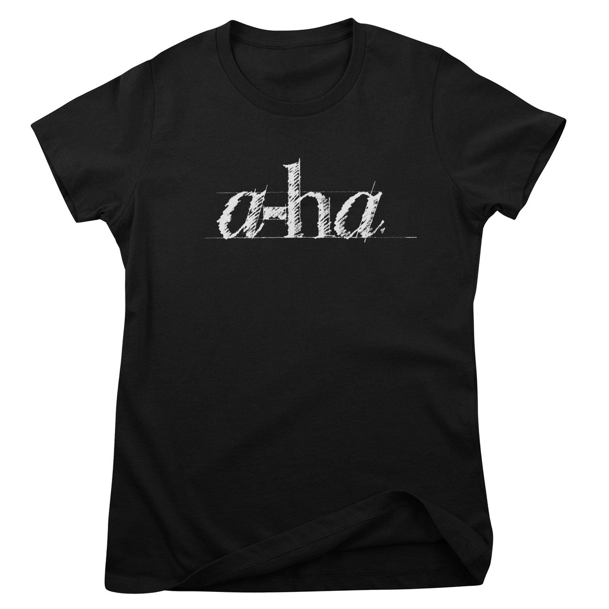 A-Ha Sketch Logo Girly Tee
