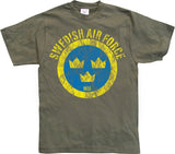 Swedish Airforce Distressed T-Shirt