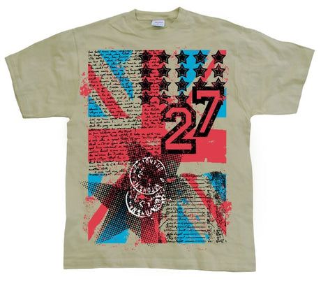 UK Flag 27 Grunge T-Shirt