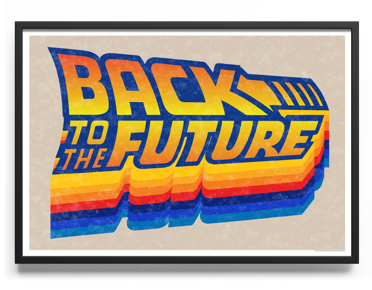 Back To The Future Retro Logo Poster