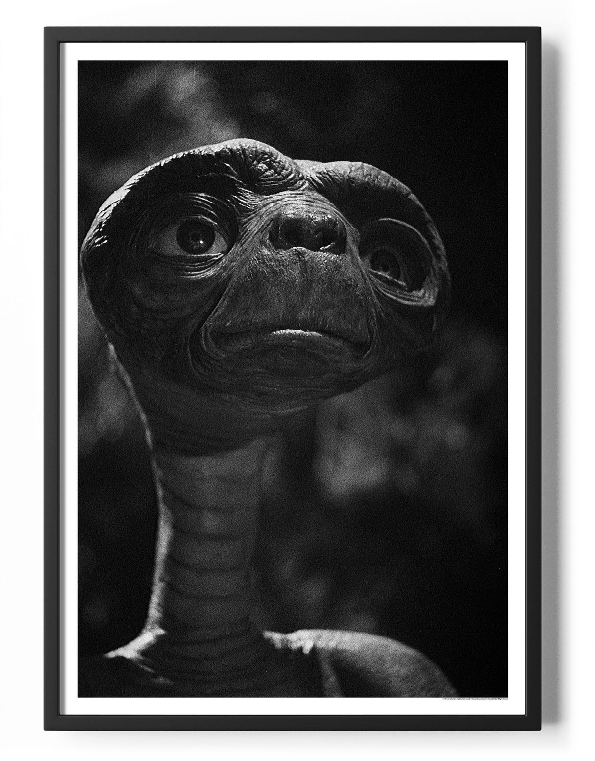 E.T. BW Portrait Poster