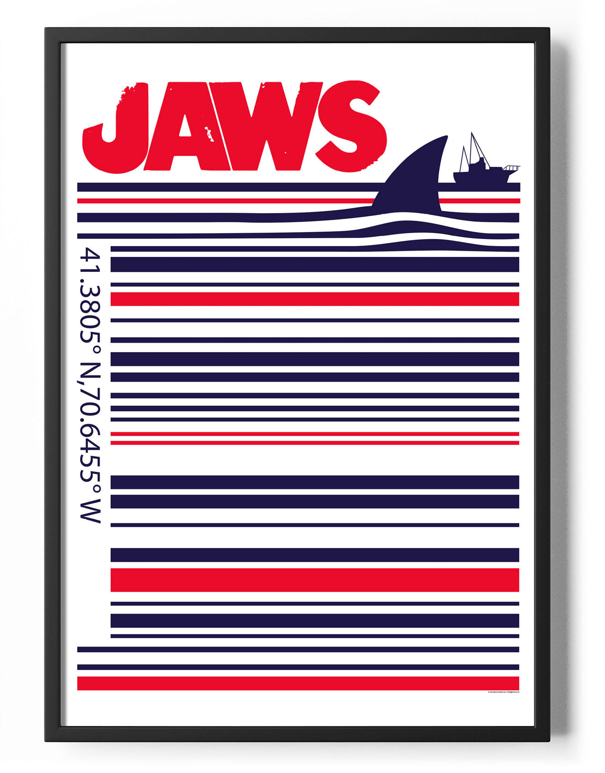 Jaws Barcode Poster