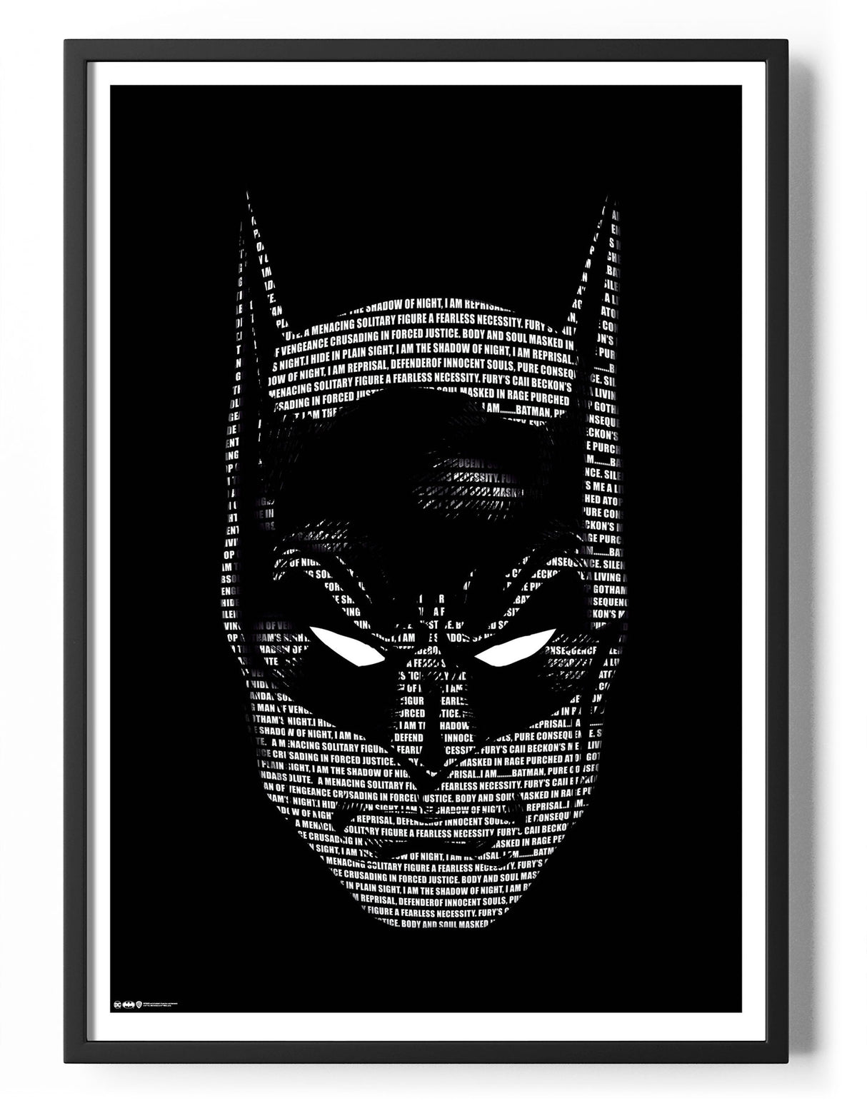 Batman Words Poster