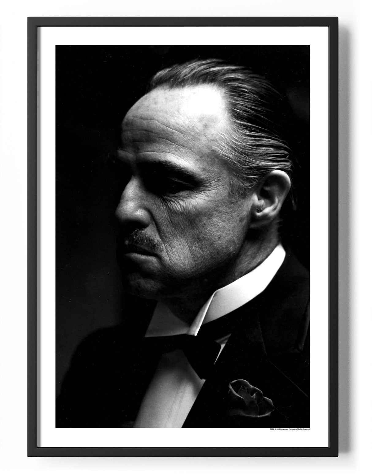 Marlon Brando - Godfather BW Photo Poster