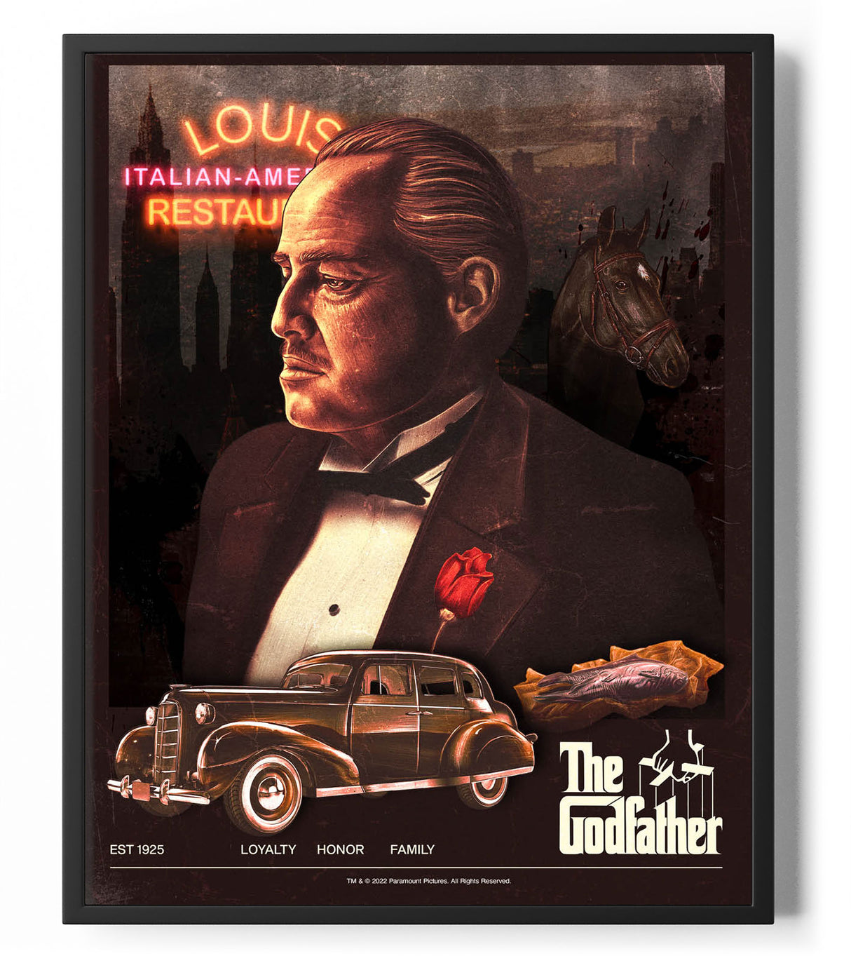 Retro Godfather Poster