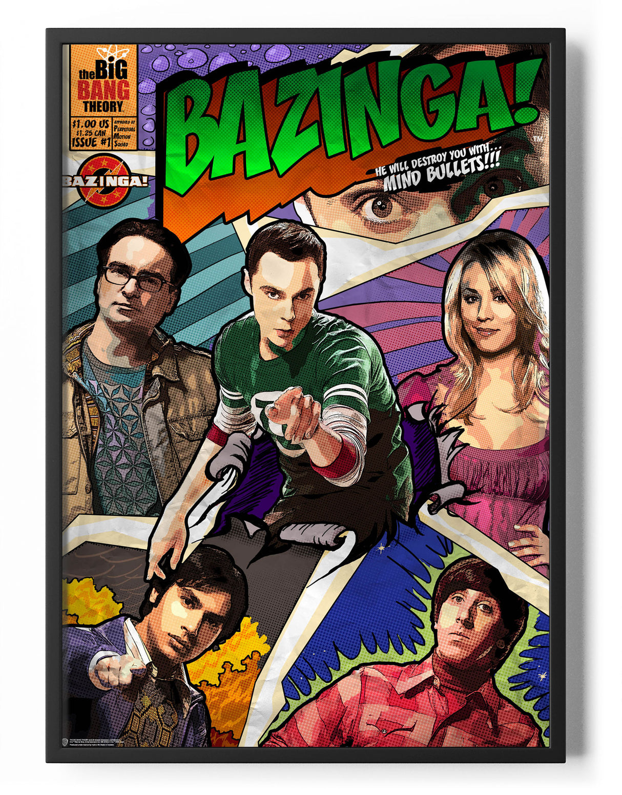 The Big Bang Theory - Comic Cover Poster